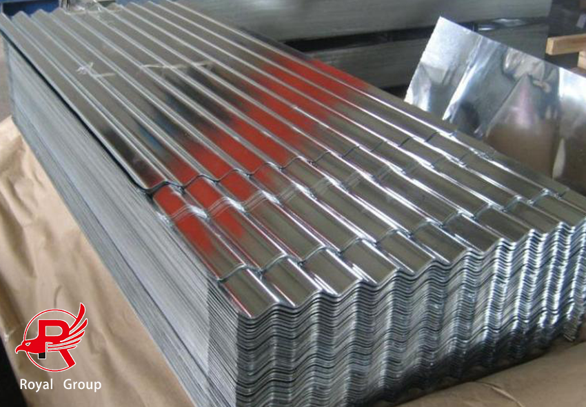 corrugated roofing plate