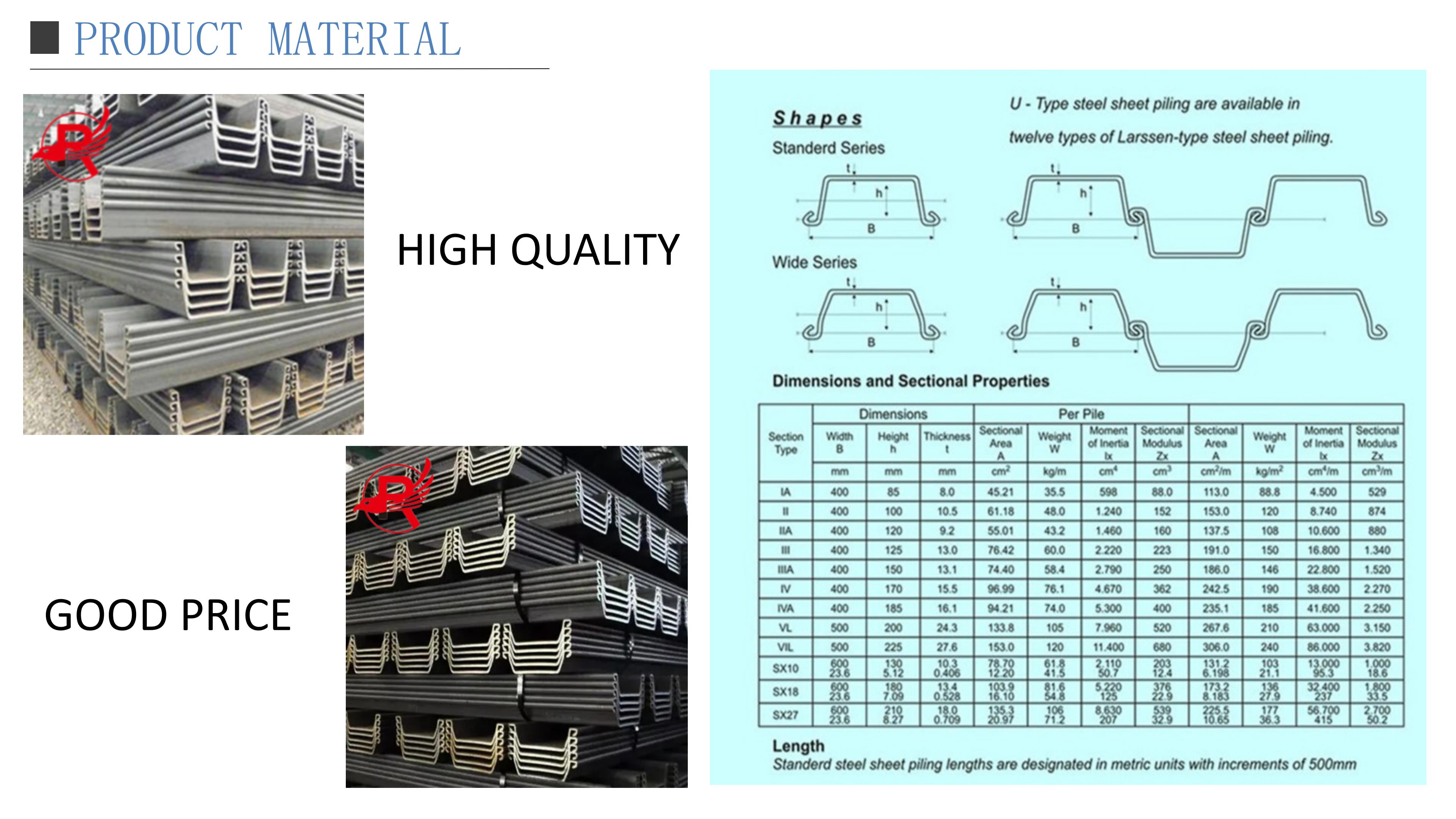 Hot rolled U-shaped steel sheet pile (2)